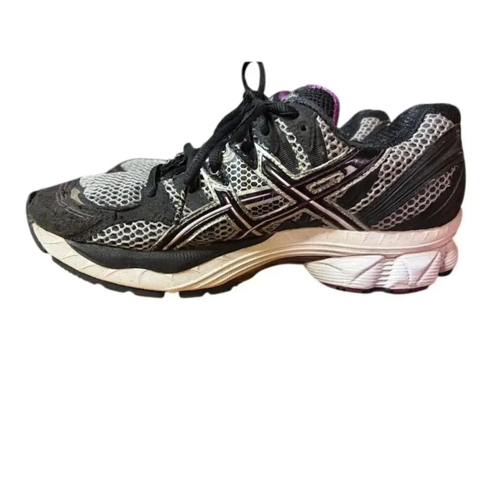ASICS Gel T095N Women's 8 Running Shoes Gray Black Pink Athletic Sneakers